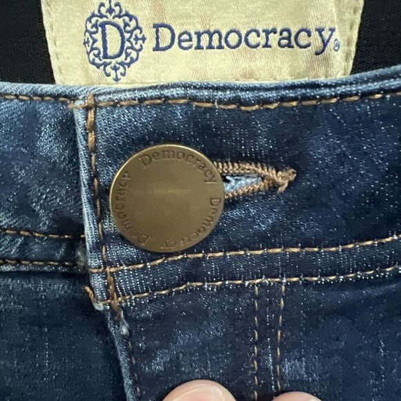 EUC Democracy Ab Technology Womens‎ Blue Skinny Ankle Cropped Jeans Women's 2 - Picture 4 of 8